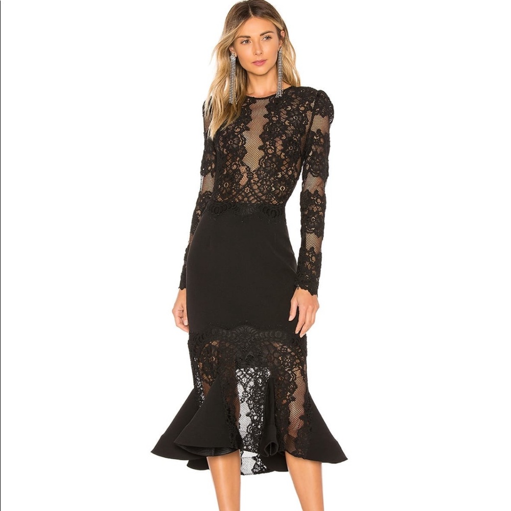 Bronx and Banco Velvet Flare Dress